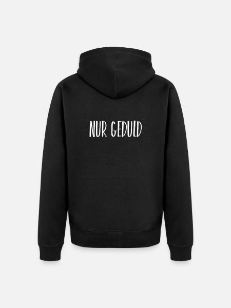mach keinen Stress - Unisex Premium Bio Zip Hoodie - Schwarz