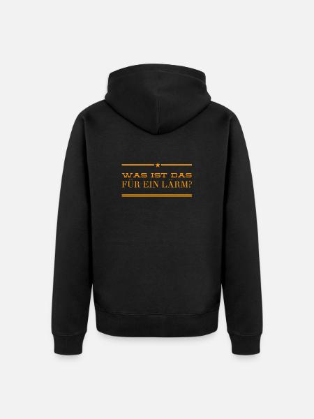 so ein Krach - Unisex Premium Bio Zip Hoodie - Schwarz