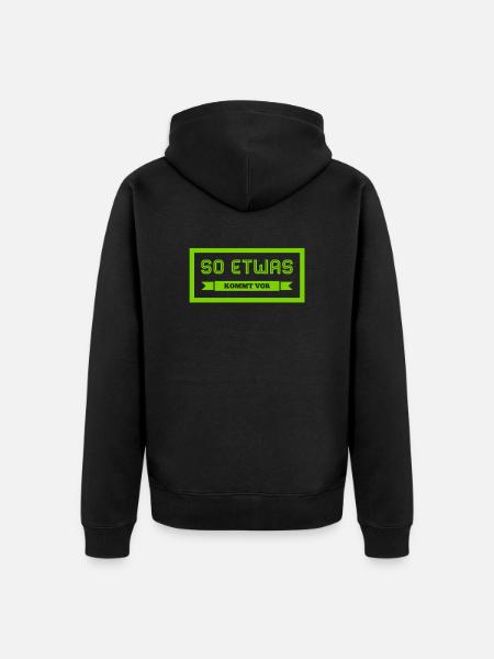 immer cool bleiben - Unisex Premium Bio Zip Hoodie - Schwarz
