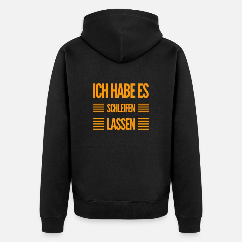 jetzt wird es anders - Unisex Premium Bio Zip Hoodie - Schwarz