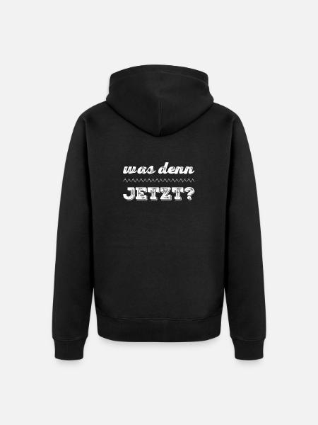 Entscheidung wird benötigt - Unisex Premium Bio Zip Hoodie - Schwarz