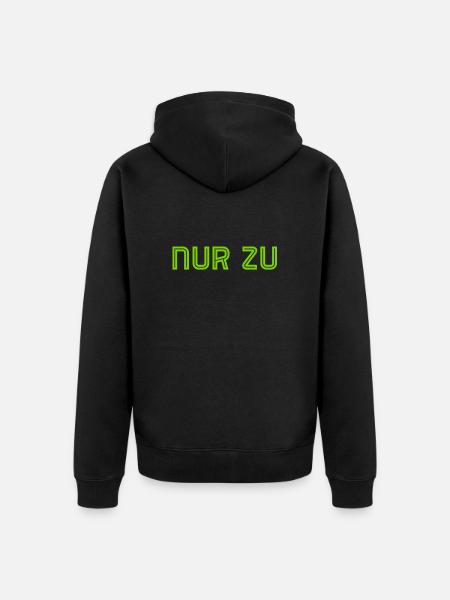 ich mache dir Mut - Unisex Premium Bio Zip Hoodie - Schwarz