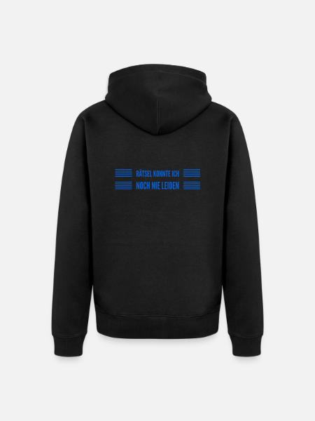 bereit Probleme zu lösen - Unisex Premium Bio Zip Hoodie - Schwarz
