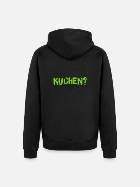 möchten Sie Kuchen? - Unisex Premium Bio Zip Hoodie - Schwarz