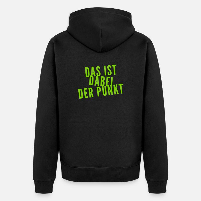 argumentieren - Unisex Premium Bio Zip Hoodie - Schwarz