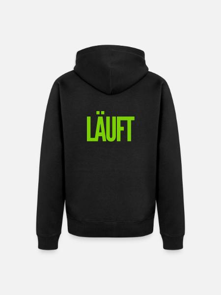 alles toll - Unisex Premium Bio Zip Hoodie - Schwarz