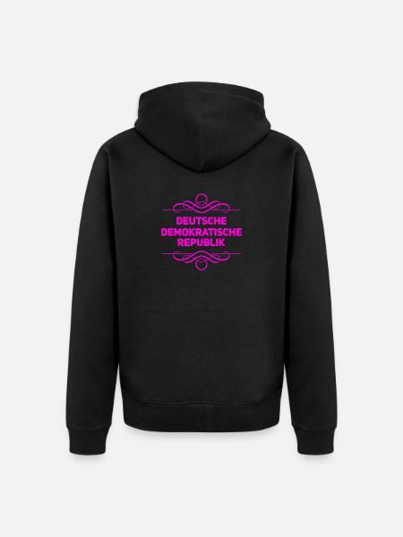 DDR - Unisex Premium Bio Zip Hoodie - Schwarz