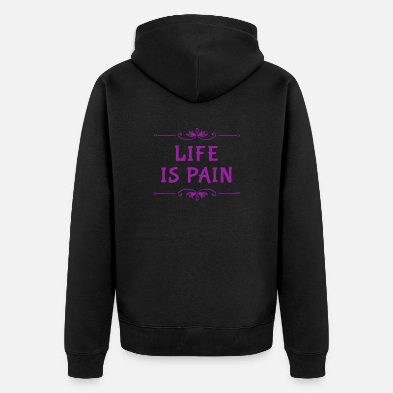 Je me torture moi-même - Veste à capuche bio Premium Unisexe - noir