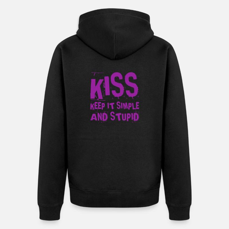 J’aime ça - Veste à capuche bio Premium Unisexe - noir