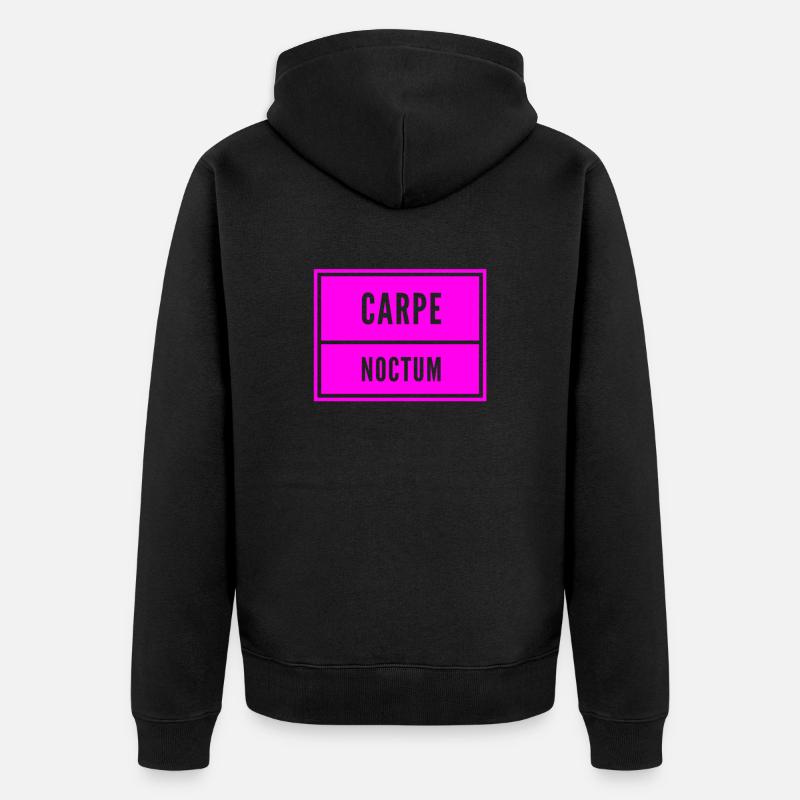 la nuit est belle - Veste à capuche bio Premium Unisexe - noir