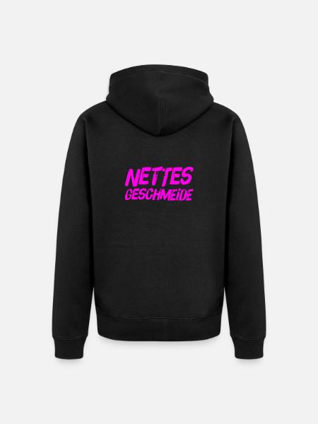 tolle Kleidung - Unisex Premium Bio Zip Hoodie - Schwarz