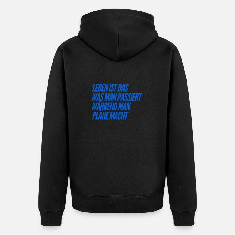 Ne planifiez pas - Veste à capuche bio Premium Unisexe - noir