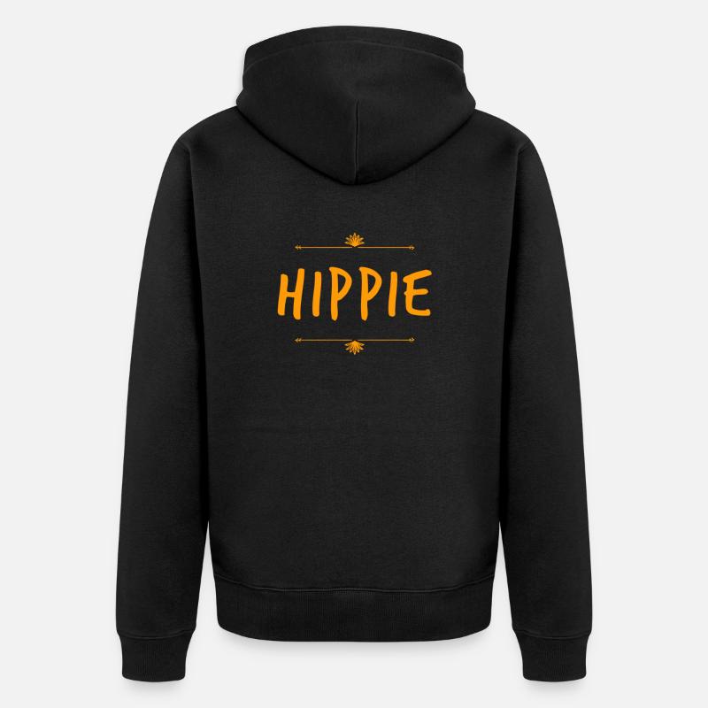 J’adore les hippies - Veste à capuche bio Premium Unisexe - noir