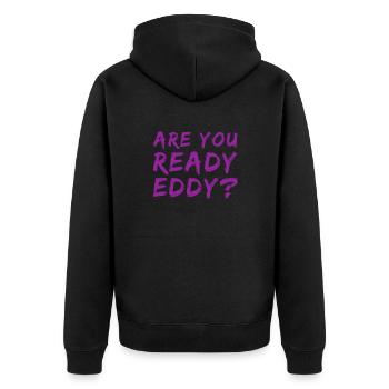 Tu es prêt? - Veste à capuche bio Premium Unisexe - noir - Dos - Nico (187cm)