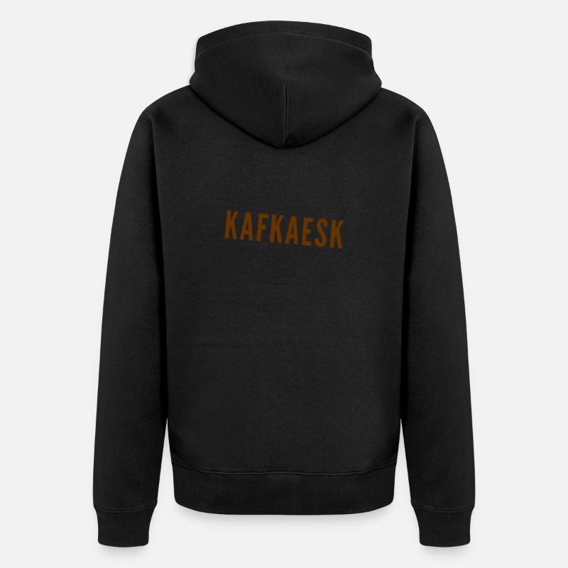 comme dans l’œuvre de Kafka - Veste à capuche bio Premium Unisexe - noir