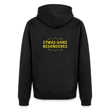 I'm fantastic - Unisex Premium Organic Zip Hoodie - black - Back - Nico (187cm)