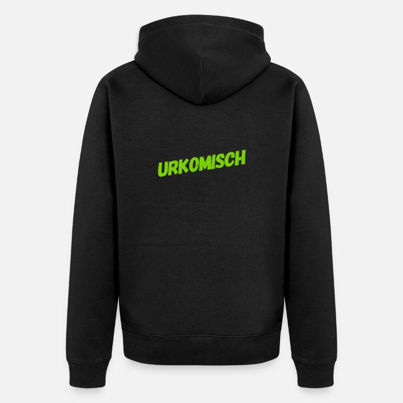 Comme c’est drôle - Veste à capuche bio Premium Unisexe - noir