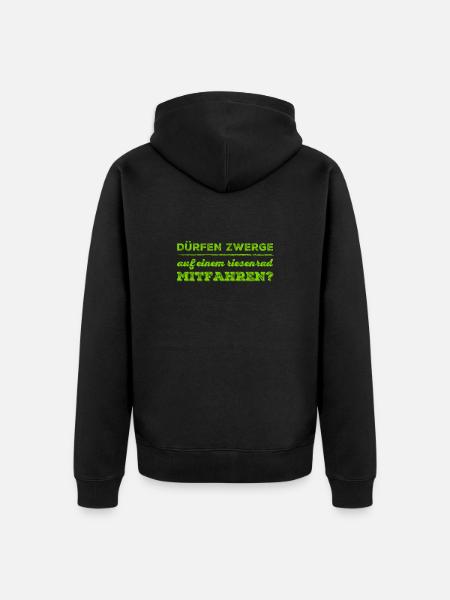 auf dem Riesenrad - Unisex Premium Bio Zip Hoodie - Schwarz