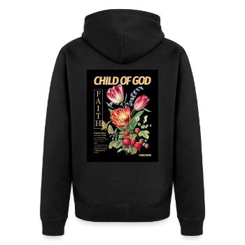 CHILD OF GOD - Veste à capuche bio Premium Unisexe - noir - Dos - Nico (187cm)