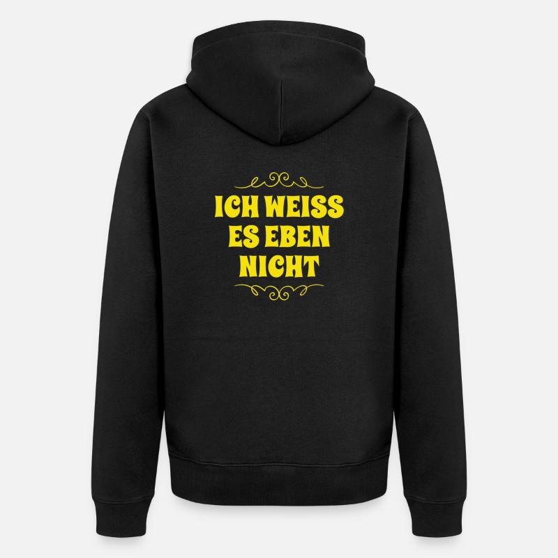 Pas de plan - Veste à capuche bio Premium Unisexe - noir