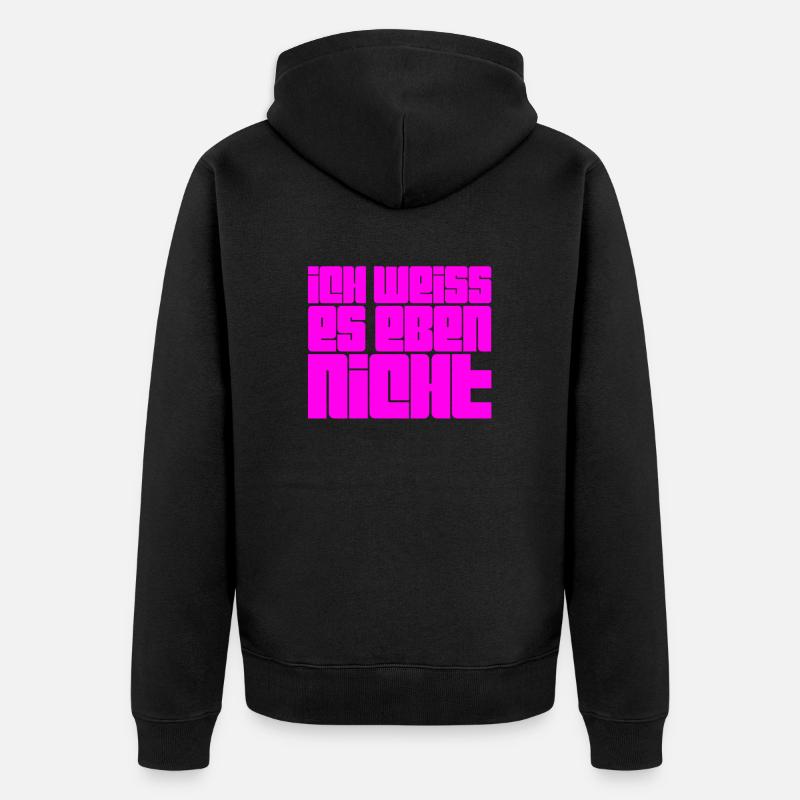 Aucune idée - Veste à capuche bio Premium Unisexe - noir