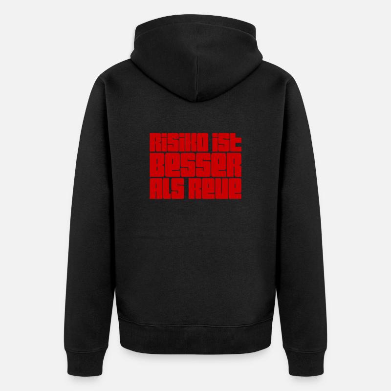Je ne regrette rien - Veste à capuche bio Premium Unisexe - noir