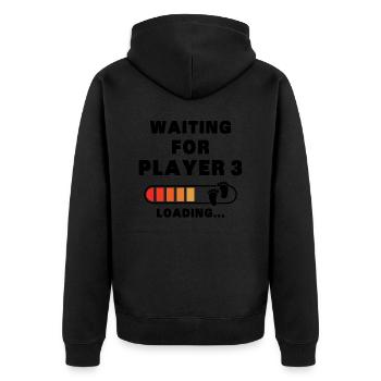 First Time Dad Mom Dad Mommy First Child - Unisex Premium Organic Zip Hoodie - black - Back - Nico (187cm)