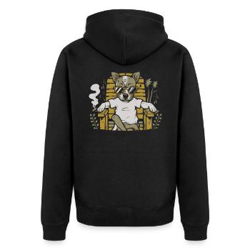 Amoureux Des Chiens - Cadeau Propriétaire de Chien - Veste à capuche bio Premium Unisexe - noir - Dos - Nico (187cm)