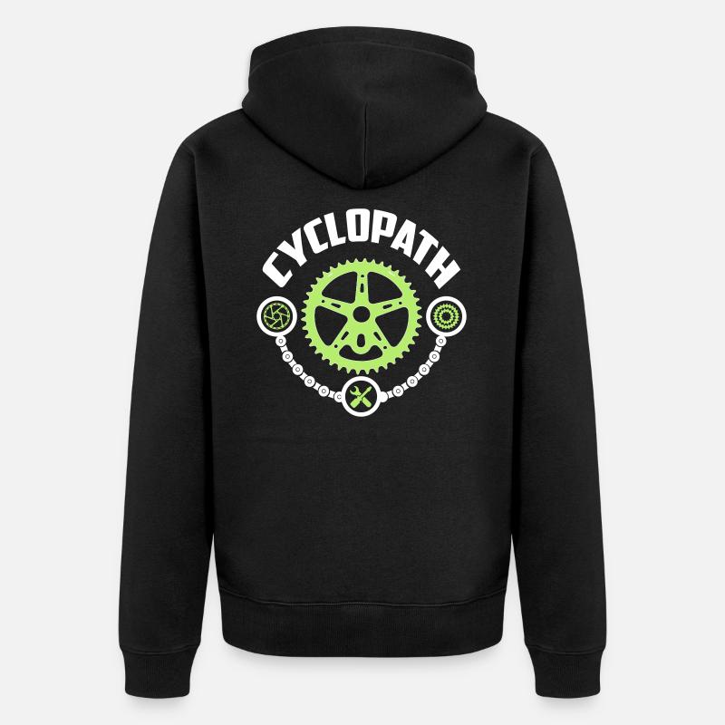 CYCLOPATH cycle - Veste à capuche bio Premium Unisexe - noir