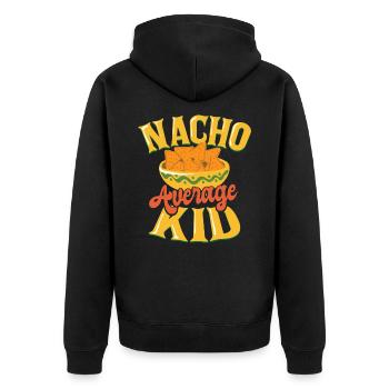 Lustiger Kinder Spruch cinco de mayo Mexiko Fan - Unisex Premium Bio Zip Hoodie - Schwarz - Hinten - Nico (187cm)