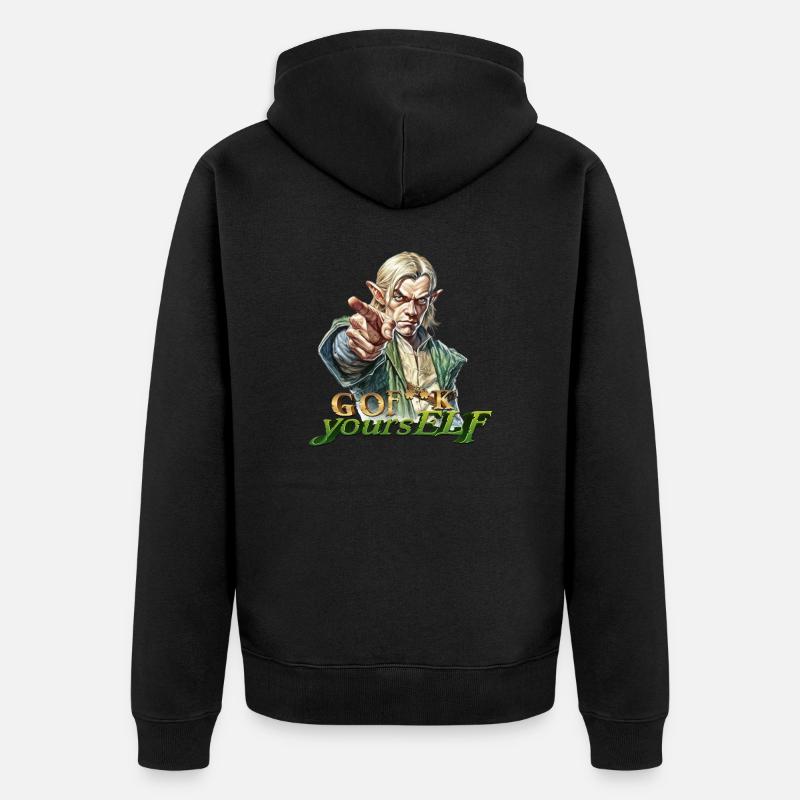 Elfe V.4 - Veste à capuche bio Premium Unisexe - noir