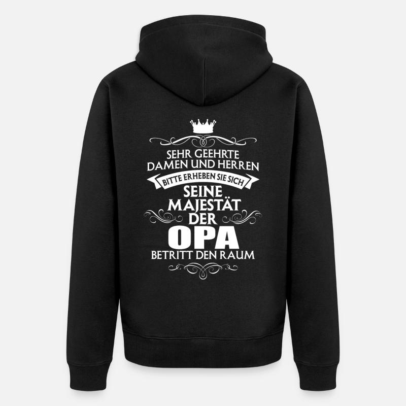 OPA - Unisex Premium Bio Zip Hoodie - Schwarz