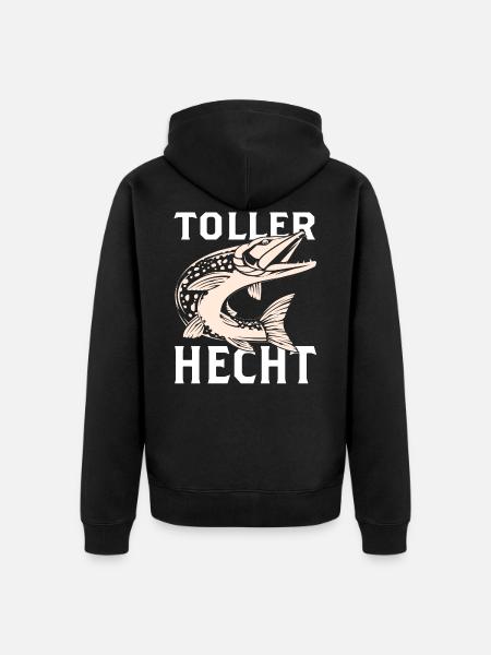 Toller Hecht - Unisex Premium Bio Zip Hoodie - Schwarz