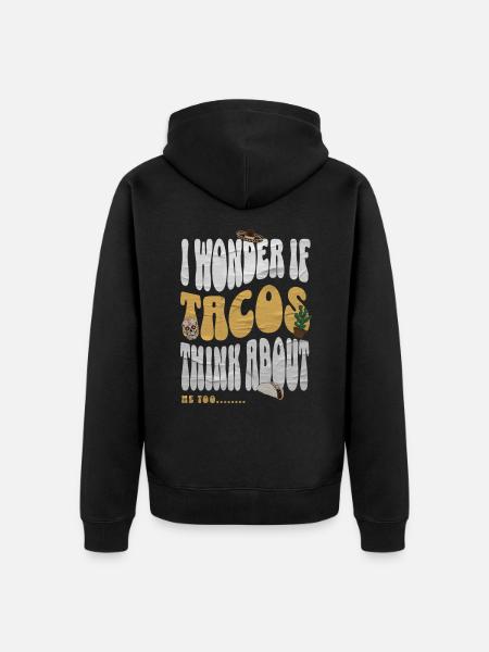 Taco - Unisex Premium Bio Zip Hoodie - Schwarz