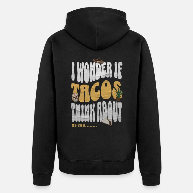 Taco - Veste à capuche bio Premium Unisexe - noir