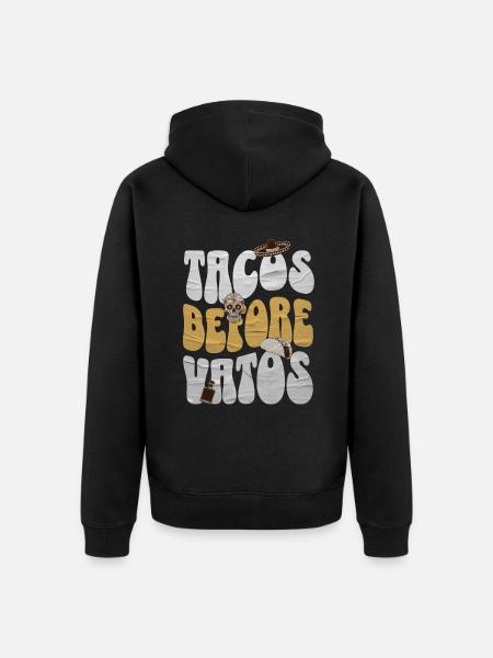 Taco - Unisex Premium Organic Zip Hoodie - black