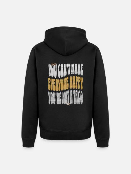 Taco - Unisex Premium Organic Zip Hoodie - black