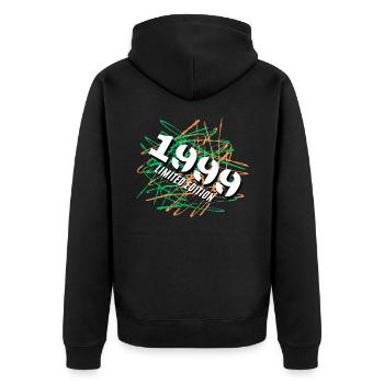 Édition limitée 1999 - Veste à capuche bio Premium Unisexe - noir - Dos - Nico (187cm)