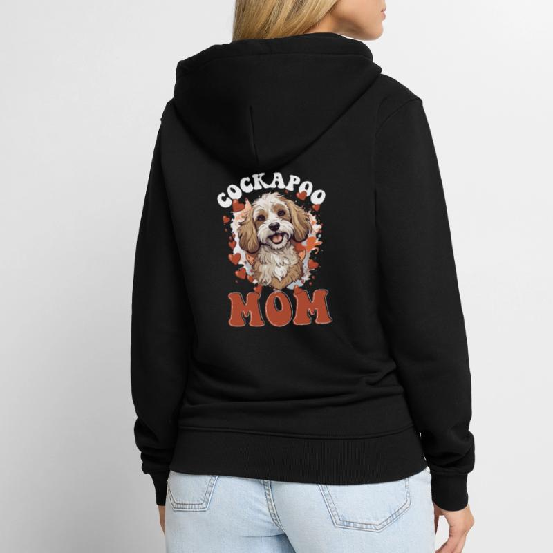 Cockapoo Race de chien Cockapoo Maman Cockapoo Veste à capuche bio Premium Unisexe