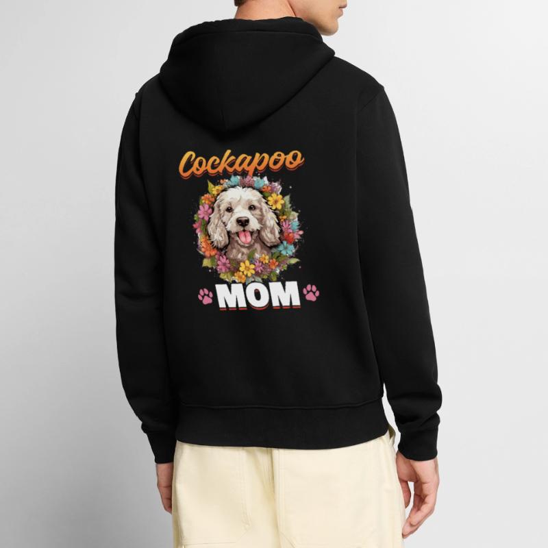 Cockapoo Dog Breed Pet Cockapoo Mom Unisex Premium Bio Zip Hoodie