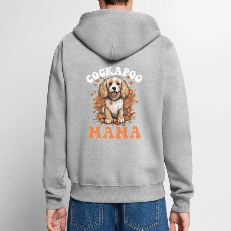 Cockapoo Race de chien Cockapoo Cockapoo Mama Veste à capuche bio Premium Unisexe