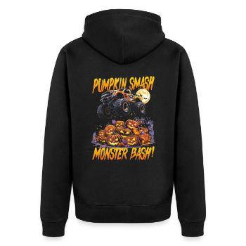 Monster Truck Halloween Citrouille Smash Monster Bash - Veste à capuche bio Premium Unisexe - noir - Dos - Nico (187cm)