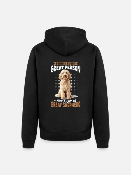 Goldendoodle Dog Owner - Unisex Premium Bio Zip Hoodie - Schwarz
