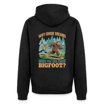 Bigfoot Sasquatch - Veste à capuche bio Premium Unisexe - noir - Dos - Nico (187cm)