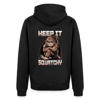 Bigfoot Sasquatch - Veste à capuche bio Premium Unisexe - noir - Dos - Nico (187cm)