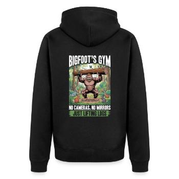 Bigfoot Sasquatch - Veste à capuche bio Premium Unisexe - noir - Dos - Nico (187cm)