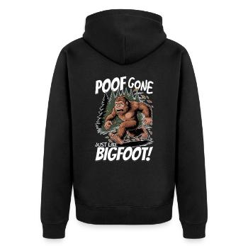 Bigfoot Sasquatch - Veste à capuche bio Premium Unisexe - noir - Dos - Nico (187cm)