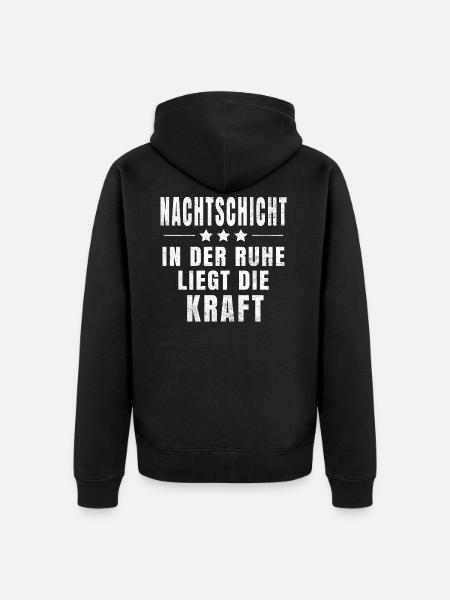 Night Shift T-Shirt - Unisex Premium Organic Zip Hoodie - black