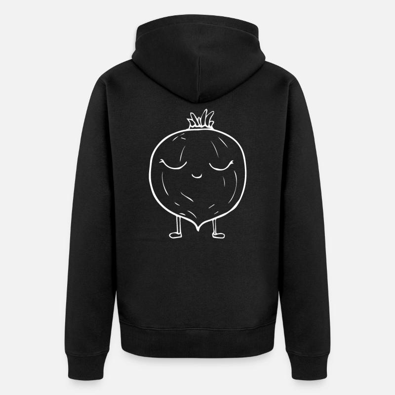 oignon - Veste à capuche bio Premium Unisexe - noir