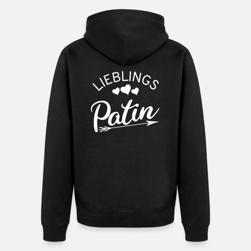 Patin - Unisex Premium Bio Zip Hoodie - Schwarz
